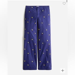 Embroidered sailor heritage chino pant